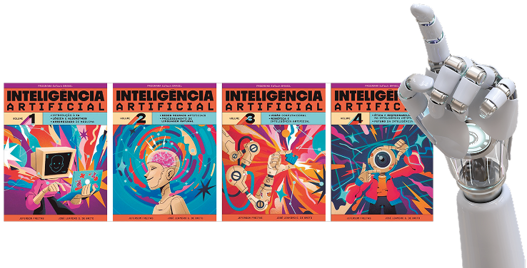 Livros do Programa Edtech Brasil Inteligência Artificial.